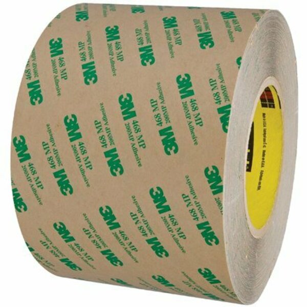 Bsc Preferred 6'' x 60 yds. 3M 468MP Adhesive Transfer Tape Hand Rolls, 8PK S-18661